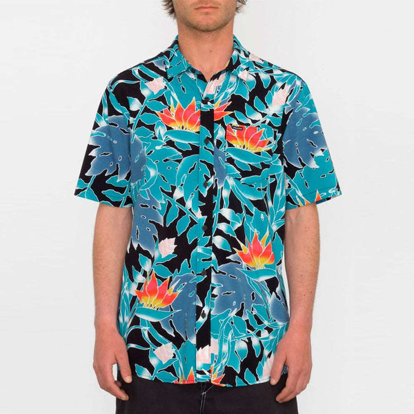 Camisa de flores para hombre Volcom LEAF PIT FLORAL SS