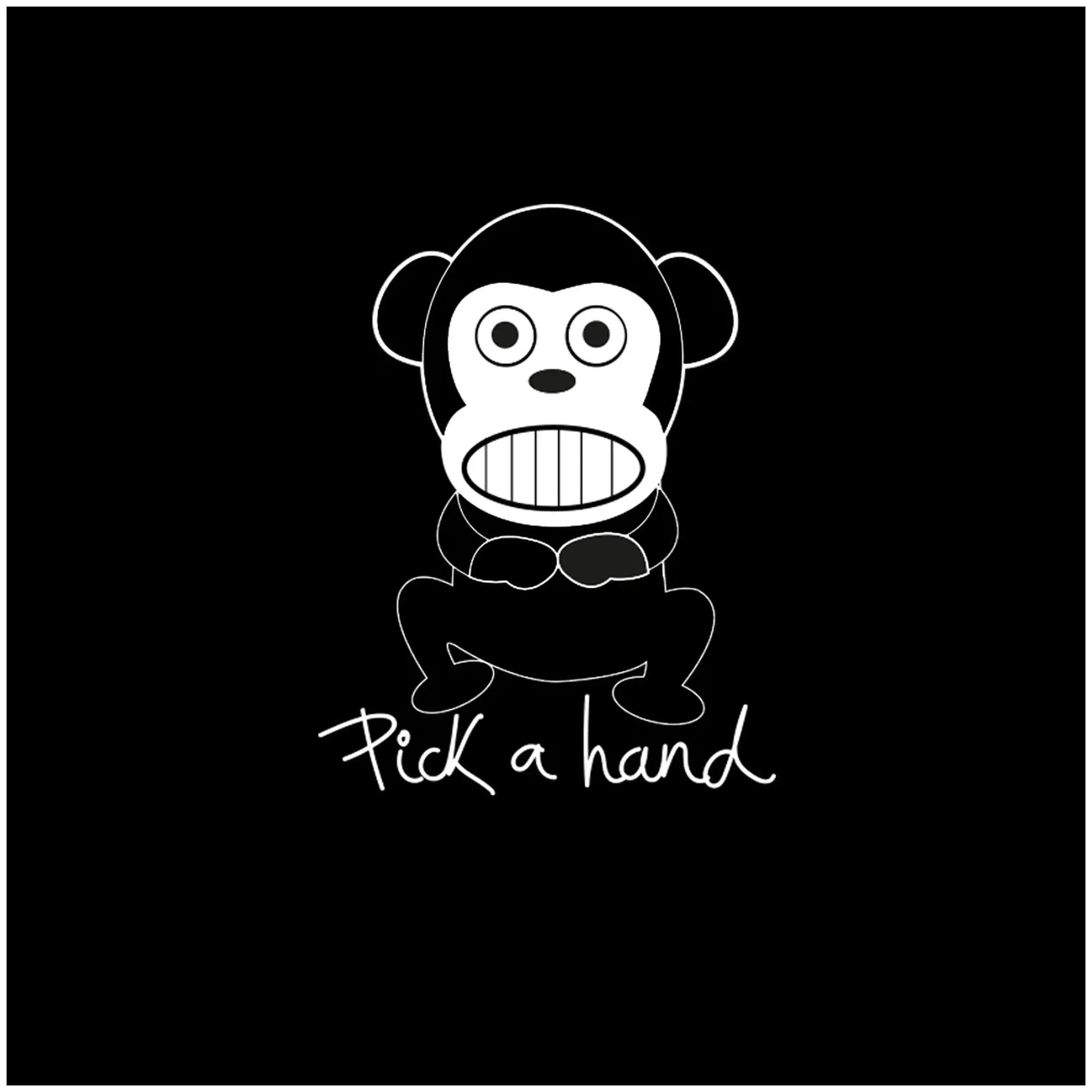 camiseta elige una mando de loco monky donde el mono te enseña el dedo