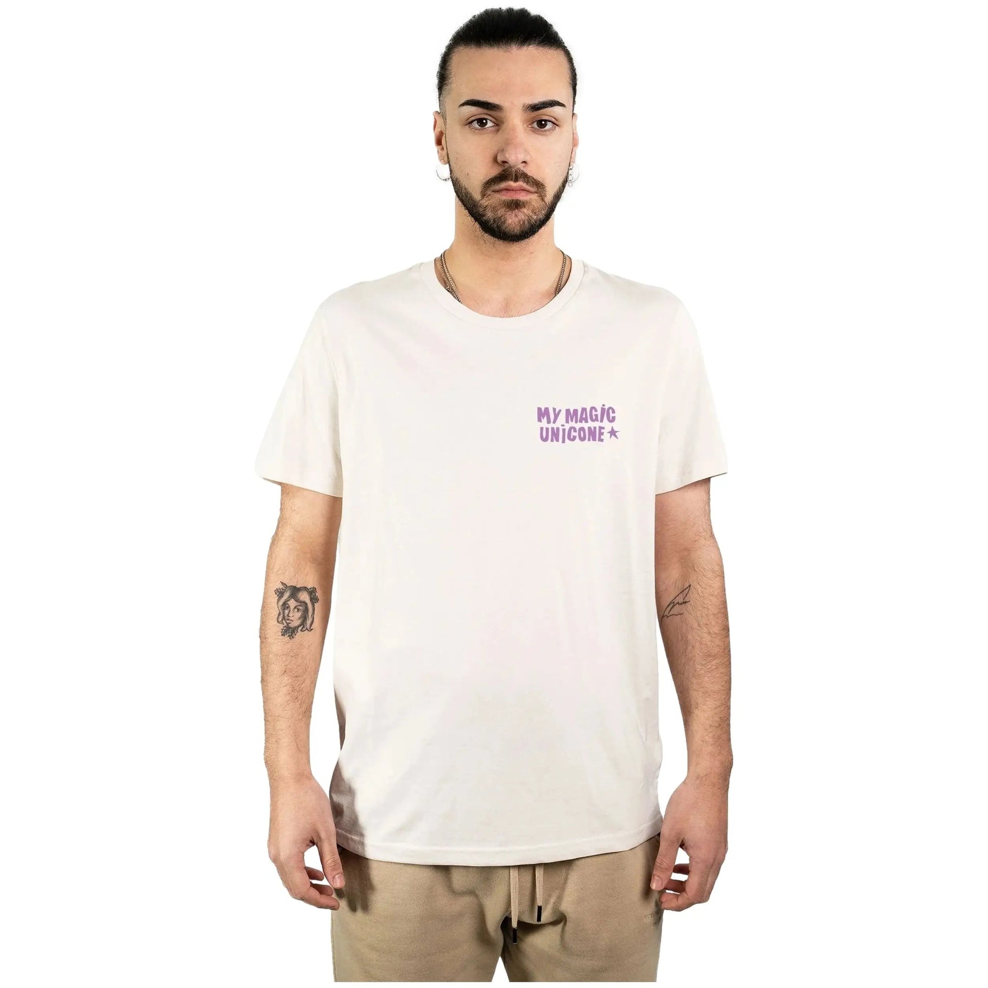 camiseta unicornio unisex de algodón orgánico de la línea Loco Monky de NUM wear