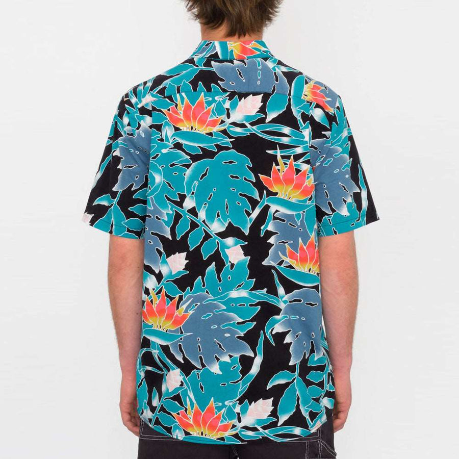 Camisa de flores para hombre Volcom LEAF PIT FLORAL SS - NUM wear