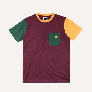 Camiseta Trendsplant Organic Pocket Color Block T-Shirt