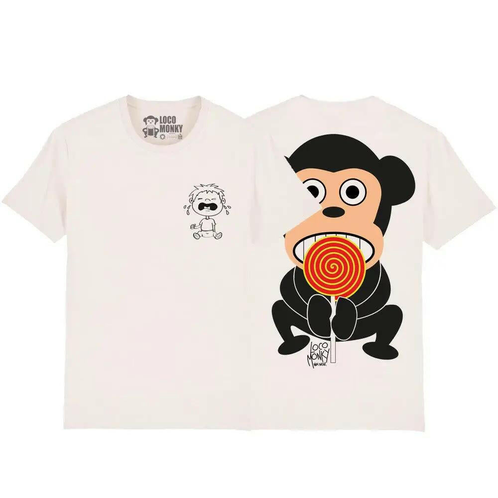 Camiseta original Loco Monky CANDY  2 caras color VINTAGE WHITE - NUM wear